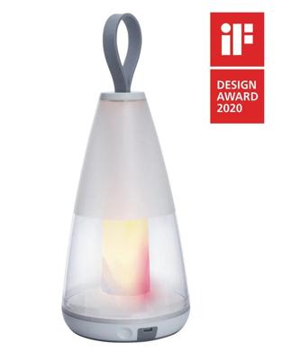 Tafellamp oplaadbaar RGB &apos;Pepper&apos; design lamp bluetooth IP54 waterdicht 290mm