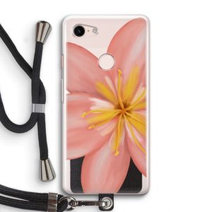 Pink Ellila Flower: Pixel 3 Transparant Hoesje met koord