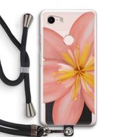 Pink Ellila Flower: Pixel 3 Transparant Hoesje met koord