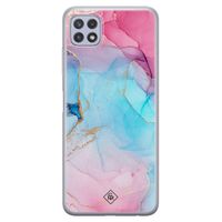 Samsung Galaxy A22 5G siliconen hoesje - Marble colorbomb Samsung Galaxy A22 5G siliconen hoesje - Marble colorbomb
