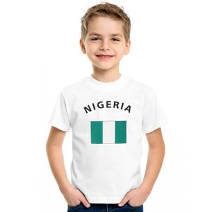 Kinder shirts met vlag van Nigeria