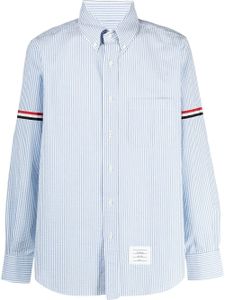 Thom Browne chemise à rayures verticales - Bleu