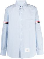 Thom Browne chemise à rayures verticales - Bleu - thumbnail