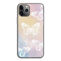 White butterfly: iPhone 11 Pro Transparant Hoesje