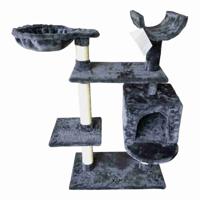 Krabpaal voor Katten Gloria Jarama Boomstructuur Grijs Hout Papier Sisal (35 x 100 x 60 cm)
