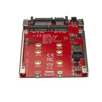 StarTech.com Dubbel sleufs M.2 schijf naar SATA adapter voor 2.5" drive bay RAID - thumbnail