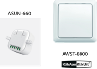 Klikaanklikuit zonwering/rolluik set - AWST-8800 + ASUN-660 Klikaanklikuit zonwering/rolluik set - AWST-8800 + ASUN-660