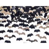 3x zakje Halloween vleermuis confetti mix zwart en goud - Confetti - thumbnail