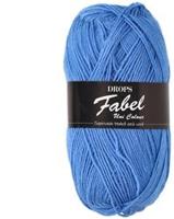 Drops Fabel Uni Colour 116 Cornflower Blue