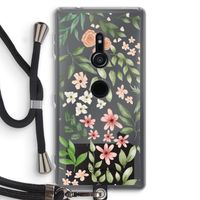 Botanical sweet flower heaven: Sony Xperia XZ2 Transparant Hoesje met koord