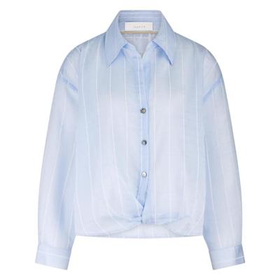 Nukus Iris Blouse Stripe | Ice/Offwhite