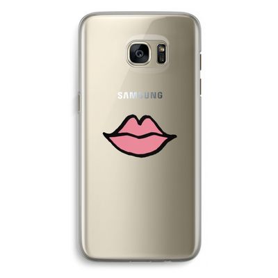 Kusje: Samsung Galaxy S7 Edge Transparant Hoesje