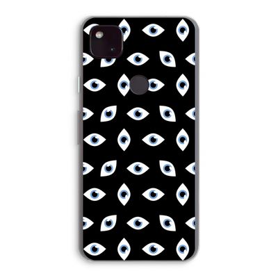 Eyes pattern: Google Pixel 4a 5G Transparant Hoesje