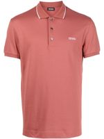 Zegna polo à logo brodé - Rouge