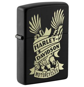 Zippo Aansteker Harley-Davidson Design Zwart