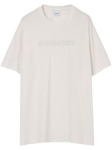 Burberry t-shirt en jersey à logo imprimé - Blanc