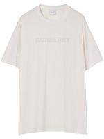 Burberry t-shirt en jersey à logo imprimé - Blanc