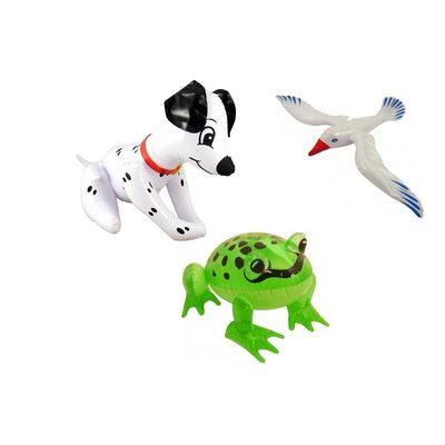 Set Opblaasbare meeuw kikker en hond