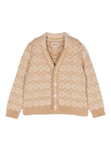 Gucci Kids cardigan à motif GG - Tons neutres