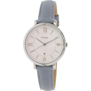 Fossil ES3821 &apos;Jacqueline&apos; blauw lederen Dameshorloge