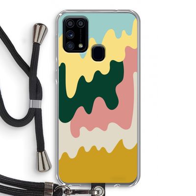 Baar B: Samsung Galaxy M31 Transparant Hoesje met koord