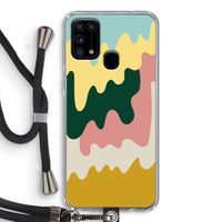 Baar B: Samsung Galaxy M31 Transparant Hoesje met koord