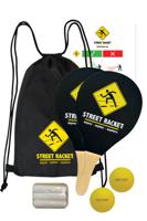 Schildkröt Funsports 970115 tennisracket Polyurethaan, Hout Zwart, Hout, Geel 2 stuk(s)