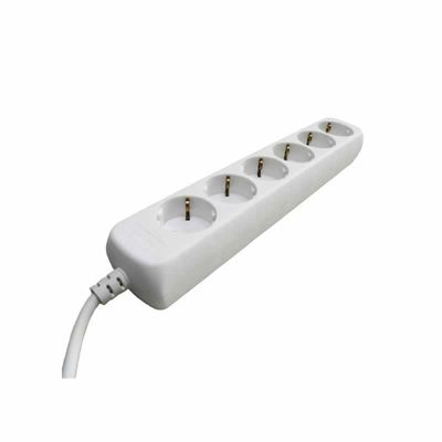 Stekkerdoos 6 Voudig + randaarde 1.5 meter snoer 3x1.0mm² met stekker