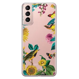 Samsung Galaxy S21 transparant hoesje - Sunflowers