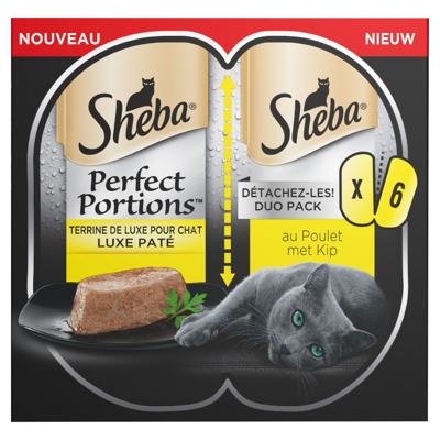 Kattenvoer Perfect Portions Adult kip in loaf 3 pack (2x37,5 g) 1x8 - Sheba
