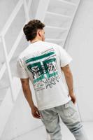 Jorcustom Graffiti Loose Fit T-Shirt Heren Wit - Maat L - Kleur: Wit | Soccerfanshop
