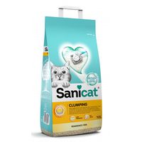 Sanicat Clumping geurloos kattenbakvulling 2 x 10 liter - thumbnail