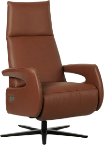 leren moderne relaxfauteuil Note - zithoogte hoog - ( leer)