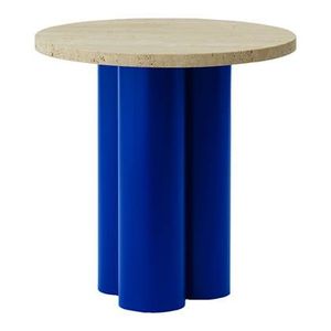 Normann Copenhagen Dit Bijzettafel - Bright Blue Travertine Light