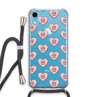 Chicks before dicks: iPhone XR Transparant Hoesje met koord