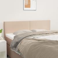 Hoofdborden 2 st 72x5x78/88 cm kunstleer cappuccinokleurig