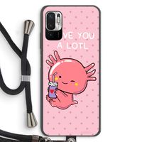 Love You A Lotl: Xiaomi Redmi Note 10 5G Transparant Hoesje met koord