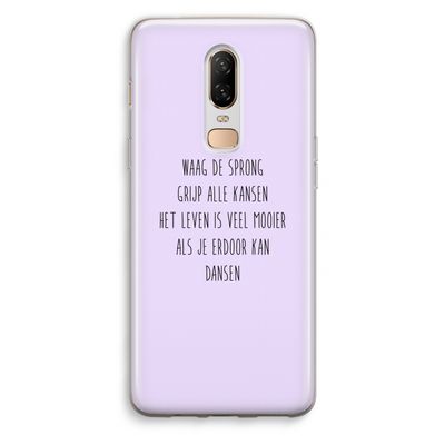 Sprong: OnePlus 6 Transparant Hoesje