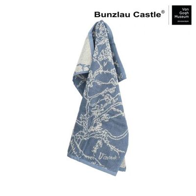 Bunzlau Castle Bunzlau Castle Keukendoek Almond Blossom Grey-Blue