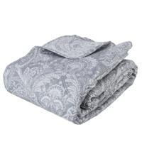Atmosphera Bedsprei Lady Mary - grijs - 240 x 260 cm - polyester - luxe motief - 1 cm dik