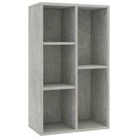 vidaXL Boekenkast/dressoir 50x25x80 cm spaanplaat betongrijs - thumbnail