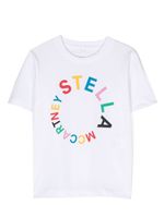 Stella McCartney Kids t-shirt en coton à logo imprimé - Blanc