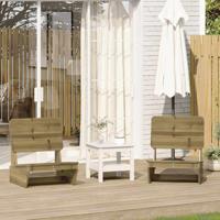 Tuinstoelen 2 st 60x64x70,5 cm gempregneerd hout Tuinstoelen 2 st 60x64x70,5 cm gempregneerd hout