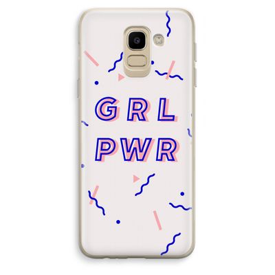 GRL PWR: Samsung Galaxy J6 (2018) Transparant Hoesje