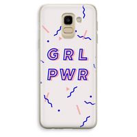 GRL PWR: Samsung Galaxy J6 (2018) Transparant Hoesje