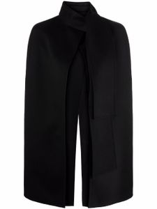 Valentino Garavani cape à col noué - Noir