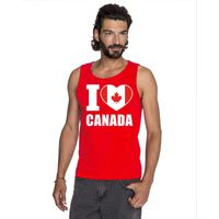 I love Canada supporter mouwloos shirt rood heren 2XL  -