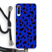 Blue Leopard: Huawei P Smart Pro Transparant Hoesje met koord