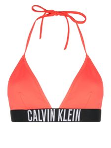 Calvin Klein haut de bikini à bande logo - Rouge