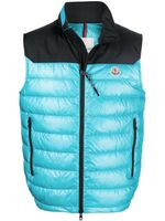 Moncler gilet Ortac à design matelassé - Bleu - thumbnail